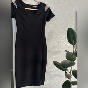 Express Black Midi Dress
